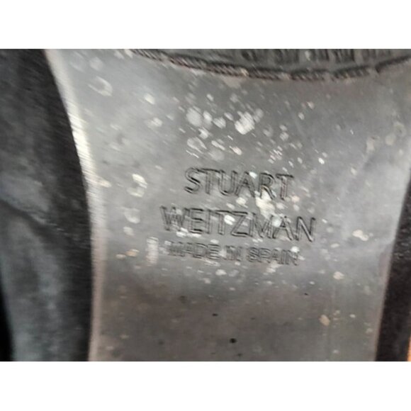 Stuart Weitzman Clinger Black Suede Booties - Size 9.5 M - Picture 11 of 14
